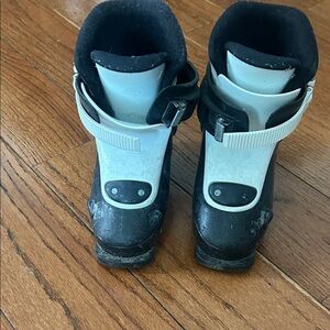 Kids Black and White Snow Boots
